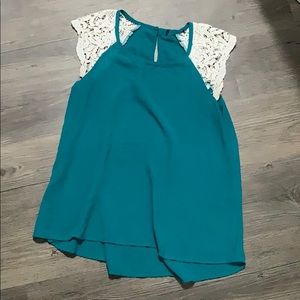 Lacey shoulder blouse